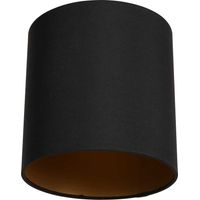 Mexlite - lampenschirm - Shade - schwarz - leinen - Ø 18cm - E27