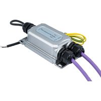 DEXLAN Séparateur Gigabit PoE++ 95W 2 Sorties - RJ45 + 2 fils 12 Volts 5A Etanche IP67 (DEX-317492)