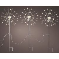 Estaca microled en forma peluso parpadeante para exterior ø25 x 45 cm