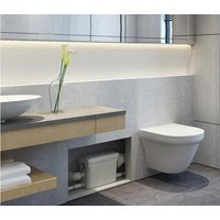 Broyeur pour WC suspendu silencieux 550 watts, Broyeur sanitaire à encastrer BSF-550-N2-SUSP pour salle de bain, Trappe de maintenance rapide