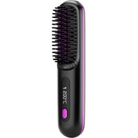 Lisseur sans fil version améliorée, lisseur portable pour femmes, format voyage, 2 en 1, rechargeable par USB