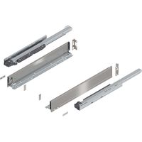 Blum Legrabox pure H M Schubladenschienen Set 1 Paar, 40kg 600mm Tip On Vollauszug, inox