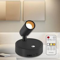 Kabelloser LED-Strahler, magnetische Wandleuchte, 4000mAh Akku, Touch- und Fernbedienungssteuerung, Stehstrahler, Leselampe mit Timer für Pflanzenpräsentationen, Kunstwerke, Schränke, Schlafzimmer.