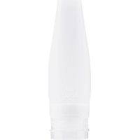1. Bouteilles de voyage en silicone pour shampoing et après-shampoing - Contenants compressibles, réutilisables et étanches pour produits de toilette - Lot de 3 flacons liquides de douche - Kit de cos