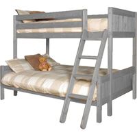 Wooden Triple Bunk Bed in Grey