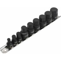 Asta zestaw udarowych kluczy nasadowych hex calowe 1/4" - 3/8"