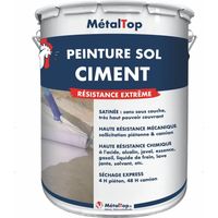Peinture Sol Ciment - Pot 15 L - 1002 - Jaune sable - Metaltop