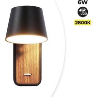 AMXCNOY Applique murale LED orientable 6 W – 520 lumens – finition blanc mat – rotation spot 350° – température de couleur 2700 K – design scandinave