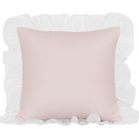 Housse coussin coton rose 40x40cm