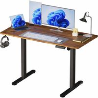 Electric Standing Desk - Wood-Effect Top, Memory