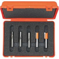 CMT – Coffret de 5 fraises à défoncer – Fraises en carbure de tungstène – Pour bois dur – Coupe nette sans éclat
