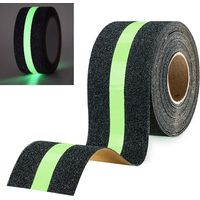 Cinta Antideslizante Luminosa - Seguridad para Escaleras, Escaleras de Mano y Suelos Resbaladizos - Interior y Exterior - 5 m x 5 cm