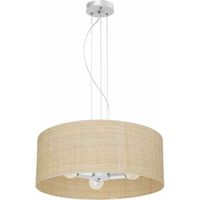 Hängelampe Kronleuchter Milagro MARSHALL MLP7490 weiß / Rattan