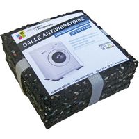 Dalle Antivibratoria Negra 10 X 10 X 1 Cm X 4 - Idmat