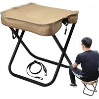 Chaises pliantes d'extérieur Petite chaise portable pour l'extérieur Siège de plage léger avec sangle, fournitures de camping, siège confortable pour randonnée, barbecue, accessoires de