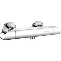 Chrome Thermostatic Shower Mixer, Thermostatic Shower Faucet with Safety Button at 38℃Shower Faucet with Anti-Scald Functions, Chrome