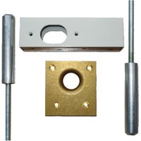 Kit point haut et bas pour serrure en applique carénée ERMETIS marron - PICARD SERRURES