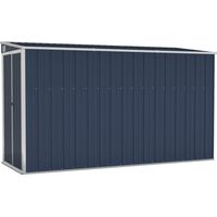 Vidaxl – Abri de jardin métal anthracite 118x288x178 cm – Acier galvanisé – Double porte avec verrouillage – Protection contre intempéries