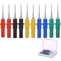 10pcs Backside Probe Pins, Multimeter and Automotive Testing, Insulation Probes with Pin