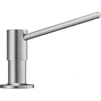 Blanco – Distributeur de savon inox brossé 300 ml – Remplissage par le haut – Hauteur 84 mm – Diamètre trou 35 mm – 521541