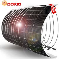 10x 100W Solarpanel 12v Flexibles Monokristallines Solarmodul für Haus/Wohnwagen/Van/Boot/Batterie/Garten