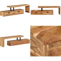 Meuble TV Bois d'acacia massif - Meuble Tv - Meuble Tv Bois - Meuble Tv Vintage - Meuble Tv Industriel - Meuble Tv Acacia - Home & Living