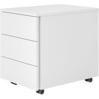 bümö lite Rollcontainer - mit 3 Schubladen Weiß