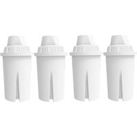 4 x filtres universels Aquahouse AH-PBC, compatible pour carafes Brita Classique, Kenwood, Laica, PearlCo, Dafi, Mavea 107007, cartouches pour filtre à eau.