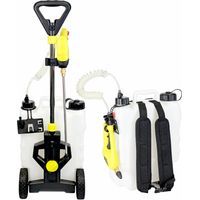 Fishtec – Pulvérisateur électrique 16 L rechargeable – Autonome sur roues – Buse 40 cm pour projection jusqu'à 6 m – Débit 650 ml/min