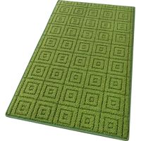 Tappeto Cucina 3D Verde 100% Made in Italy Antiscivolo Tinta Unita Lavabile Morbido Assorbente In Varie misure - 57x190 cm