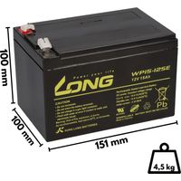 Akku für Panasonic LC-CA1215P1 12V 15Ah AGM Batterie