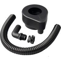 Kit di deviazione universale per trappola d'acqua piovana Harcostar, colore nero, per tubo di scarico