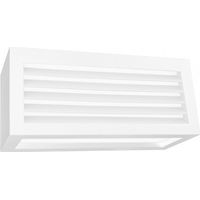 Applique Murale Extérieure Blanche - Grille Anti Éblouissement