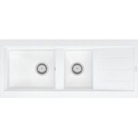 Einlegespüle OMEGA 2 Becken - Farbe - Blanc BLA