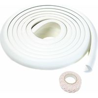 2Mètre Rouleau en Mousse, L-Forme Protecteurs Bords de Table, Super Souple Anti Choc Mousse Bord Protecteur, Sécurité épreuvage pour Bébé Enfants, Protections de rebords, Blanc