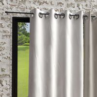 Homemaison – Rideau occultant à oeillets en microfibre lavée 135x250 cm – 8 oeillets inox – Entretien facile – Aspect froissé