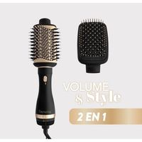 Bürste mit Luftstrom - SAINT ALGUE - Demeliss VOLUME & STYLE 2 in 1 - Trocknen & Frisieren für alle Haartypen - Glätten & Föhnen