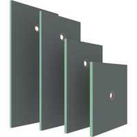 Pack de 2 receveur de douche prêt à carreler - 160x80x4 cm - En polystyrène extrudé - Recoupable sur mesure - Rectangulaire, AICA