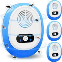 Ultrasonic Pest Repeller, 4 Pack, Upgraded Powerful Plug-in Pest Control Mouse Repeller, Effective Against Mice, Rats, Spiders, Cockroaches, Ants, and Mosquitoes