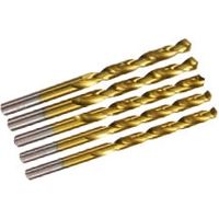DAYTOOLS HSS-Spiralbohrer, titaniumbeschichtet, Ø 13,00 mm, 5 Stück