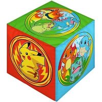 Premium Kissen - Würfel - POKEMON - Mikrofaser - 25 x 25 x 25 cm