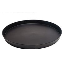 Lot de 6 bacs à plantes, bacs à eau en plastique, bacs pour pots de fleurs d'intérieur, bacs pour pots de fleurs, bain d'oiseaux, bacs de plantation, noir, diamètre 22,6 cm