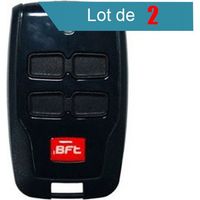 Télécommande BFT 433.92 MHz – Émetteur mural programmable par autoapprentissage – Pack de 2 unités pour motorisations