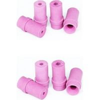 2 jeux de 4 Buses céramique roses pour Pistolet Sableuse Microbilleuse 7mm