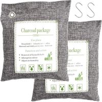 Sac ambiant déshumidificateur en charbon de bambou, filtre à air frais, éliminateur d'odeurs naturel pour maison
