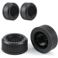 4 stuks antislipmatten, wasmachine, voetdemper, anti-vibratie, wasmachine, trillingsdemper, anti-vibratiemat, onderstel voor droger, koelkast (rond, zwart)
