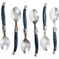 Pradel Excellence Laguiole Scatola di 6 cucchiai da zuppa 25.2 x 17 x 2.8 cm Grigio Marmo