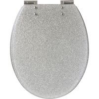 Copriwater - GELCO DESIGN - Freni di caduta magnetici - Grigio glitterato