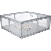 Parc bébé pliable 150 x 150 x 55 cm – Parois en maille pour visibilité – Tissu en polyester Oxford – Connecteurs en plastique ABS – Dmtool - GIRS 150 X