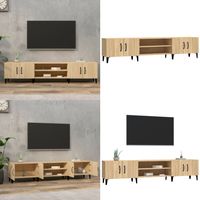 TV-Schrank Sonoma-Eiche 180x31,5x40 cm Holzwerkstoff - TV Schrank - Holzwerkstoff Möbel - Sonoma Eiche - Wohnraum Einrichtung - Regal - Home & Living